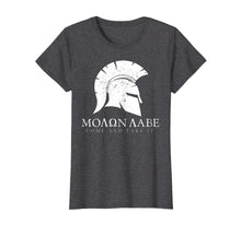 Ladda upp bild till gallerivisning, Spartan Helmet Molon Labe T-Shirt Gun Rights Tee
