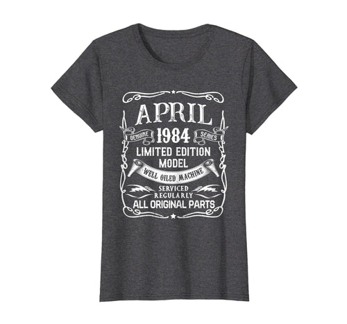 Funny shirts V-neck Tank top Hoodie sweatshirt usa uk au ca gifts for Classic Vintage April 1984 T-Shirt 1984 Birthday Gifts 2311419