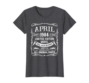Funny shirts V-neck Tank top Hoodie sweatshirt usa uk au ca gifts for Classic Vintage April 1984 T-Shirt 1984 Birthday Gifts 2311419