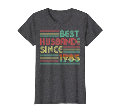 Funny shirts V-neck Tank top Hoodie sweatshirt usa uk au ca gifts for 34th Wedding Anniversary Gifts Best Husband Since 1985 Shirt 2781891