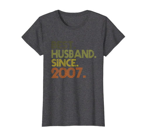 Funny shirts V-neck Tank top Hoodie sweatshirt usa uk au ca gifts for 12th Wedding Anniversary Gifts Best Husband Since 2007 232558