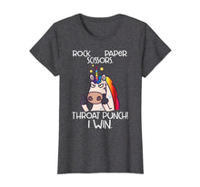 Ladda upp bild till gallerivisning, Funny shirts V-neck Tank top Hoodie sweatshirt usa uk au ca gifts for Rock Paper Scissors Throat Punch I Win Funny Unicorn Shirt 1526422
