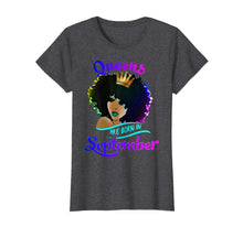 Ladda upp bild till gallerivisning, Queens Born September Shirt Black Girl Virgo Libra Birthday  T-Shirt 142867
