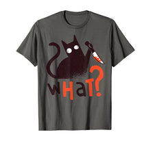 Ladda upp bild till gallerivisning, Funny Killer Cat With Knife Halloween Costume Men Women Gift T-Shirt 376153
