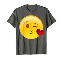 Ladda upp bild till gallerivisning, Emoji Throwing a Kiss Puckered Lips Blowing A Kiss Texting T-Shirt 102326
