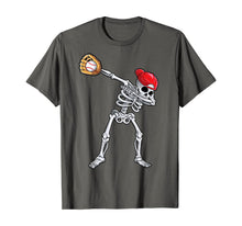 Ladda upp bild till gallerivisning, Dabbing Skeleton Baseball T shirt Halloween Boys Kids Men 57150
