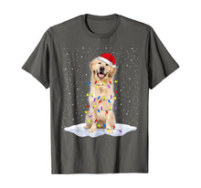 Ladda upp bild till gallerivisning, Funny shirts V-neck Tank top Hoodie sweatshirt usa uk au ca gifts for Golden retriever Santa Christmas Tree Lights Xmas Gifts T-Shirt 740329
