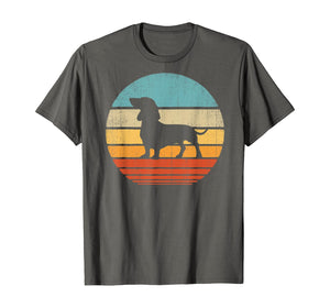 Funny shirts V-neck Tank top Hoodie sweatshirt usa uk au ca gifts for Dachshund Vintage Silhouette 60s 70s Retro Gifts Dog Lover T-Shirt 279074