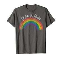 Ladda upp bild till gallerivisning, Love Is Love Shirt - Gay Pride Shirt Vintage Rainbow LGBT 158080
