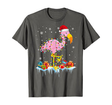 Ladda upp bild till gallerivisning, Funny shirts V-neck Tank top Hoodie sweatshirt usa uk au ca gifts for Flamingo Christmas Tree Lights T-Shirt X-Mas Ornament Decor T-Shirt 199714
