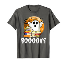 Ladda upp bild till gallerivisning, Booooks! Adorable Ghost Reading Books Halloween T-Shirt 271152
