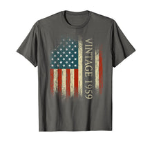 Ladda upp bild till gallerivisning, Funny shirts V-neck Tank top Hoodie sweatshirt usa uk au ca gifts for 60th Birthday Gifts Vintage 1959 Usa Flag 60 Year Old Bday T-Shirt 275764
