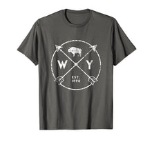 Ladda upp bild till gallerivisning, Wyoming Adventure Shirt Est 1890 Buffalo Arrows State 466704
