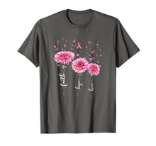 Ladda upp bild till gallerivisning, Faith Hope Love : Pink Daisy Flower Breast Cancer Awareness T-Shirt 101439
