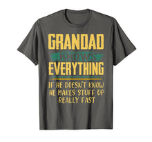Ladda upp bild till gallerivisning, Funny Family Christmas Gifts Grandad Knows Everything T-Shirt-1672681
