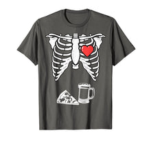 Ladda upp bild till gallerivisning, Skeleton Pregnancy Pizza Beer Shirt Xray Halloween Soon Dad 162567
