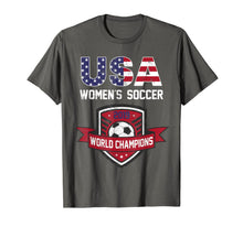 Ladda upp bild till gallerivisning, USA World Champions 2019 Tee United States 2019 Soccer Gift T-Shirt 447708
