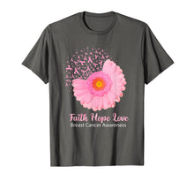 Ladda upp bild till gallerivisning, Faith Hope Love Breast Cancer Awareness Flower Pink T-Shirt 39393
