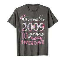 Ladda upp bild till gallerivisning, Birthday Gifts Floral Tee for Girls Born in December 2009 T-Shirt 1469641

