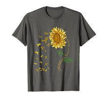 Ladda upp bild till gallerivisning, Sunflower Childhood Cancer Awareness Gold Ribbon T-shirt 175623
