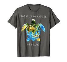 Ladda upp bild till gallerivisning, Not All Who Wander Are Lost Turtle Maps Shirt 895707
