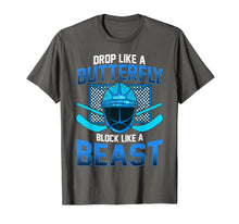 Ladda upp bild till gallerivisning, Ice Hockey Goalie Drop Like A Butterfly Block Like A Beast T-Shirt-686903
