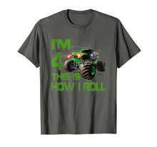 Ladda upp bild till gallerivisning, Im 4 This Is How I Roll 4 Years Old 4th Birthday T-Shirt 120273
