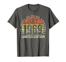 Ladda upp bild till gallerivisning, Born July 1969 Limited Edition Bday Gifts 50th Birthday T-Shirt 52845
