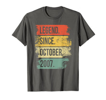 Ladda upp bild till gallerivisning, Legend Since October 2007 12th Birthday Gifts 12 Year Old T-Shirt 206848
