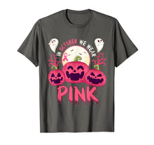 Ladda upp bild till gallerivisning, In October We Wear Pink Pumpkin Halloween Breast Cancer T-Shirt 242059
