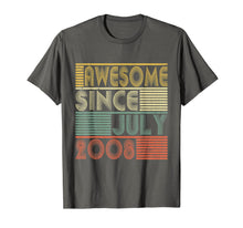 Ladda upp bild till gallerivisning, Awesome Since July 2008 Shirt 11th Birthday Gifts 11 Yrs Old 119970
