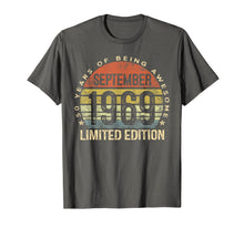 Ladda upp bild till gallerivisning, Born September 1969 Limited Edition Bday Gifts 50th Birthday T-Shirt 59804
