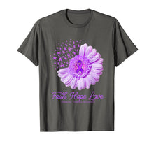 Ladda upp bild till gallerivisning, Faith Hope Love Domestic Violence Awareness Flower Ribbon T-Shirt 358886
