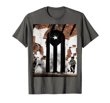 Ladda upp bild till gallerivisning, Puerto Rico B&amp;W flag PR Bandera negra T-shirts 212035
