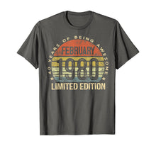 Ladda upp bild till gallerivisning, Born February 1980 Limited Edition Bday Gifts 40th Birthday T-Shirt-538759
