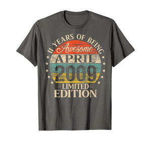 11 Year Old Gifts April 2009 Limited Edition 11th Birthday TShirt396646