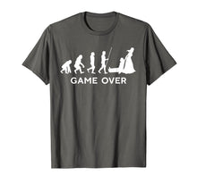 Ladda upp bild till gallerivisning, Funny shirts V-neck Tank top Hoodie sweatshirt usa uk au ca gifts for Game Over Wedding Groom Bachelor T-Shirt Funny Evolution 2598657
