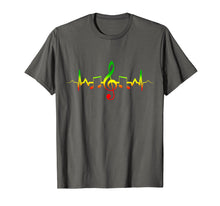 Ladda upp bild till gallerivisning, Reggae Music Heartbeat T-Shirt - Jamaica Rasta Tee Gift
