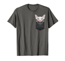Ladda upp bild till gallerivisning, Funny shirts V-neck Tank top Hoodie sweatshirt usa uk au ca gifts for White Sphynx Cat in Breast Pocket T-Shirt 2119268
