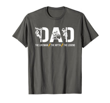 Ladda upp bild till gallerivisning, Funny shirts V-neck Tank top Hoodie sweatshirt usa uk au ca gifts for Dad The Lineman The Myth The Legend T-Shirt Men&#39;s Gifts 1540788
