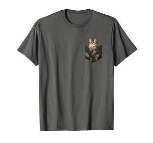 Funny shirts V-neck Tank top Hoodie sweatshirt usa uk au ca gifts for Funny Cat In Pocket Cute Kitty Lover T-Shirt Gifts 1006990