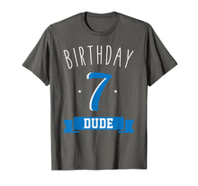Ladda upp bild till gallerivisning, Funny shirts V-neck Tank top Hoodie sweatshirt usa uk au ca gifts for Birthday Dude Boy Seventh Party 7 Year Old Love Blue Tee 2311419
