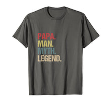 Ladda upp bild till gallerivisning, papa man myth legend t-shirt gift for father dad daddy tee T-Shirt 75963
