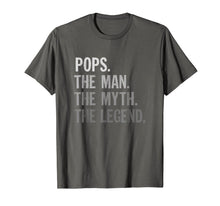 Ladda upp bild till gallerivisning, Mens Pops the man the myth the legend t shirt father's day shirts 91082
