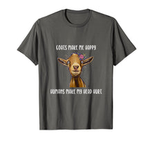 Ladda upp bild till gallerivisning, Funny shirts V-neck Tank top Hoodie sweatshirt usa uk au ca gifts for Goats Make me Happy Shirt, Goat Lover T-Shirt 642860
