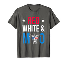 Ladda upp bild till gallerivisning, Funny shirts V-neck Tank top Hoodie sweatshirt usa uk au ca gifts for Red White and Moo Patriotic USA Flag Cow T-Shirt 2192126
