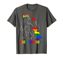 Ladda upp bild till gallerivisning, Free Mom Hugs T-Shirt - LGBT Mom Saurus Rainbow Shirts Gift 42691
