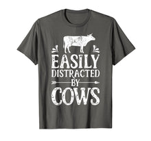 Ladda upp bild till gallerivisning, Funny shirts V-neck Tank top Hoodie sweatshirt usa uk au ca gifts for Easily Distracted By Cows T Shirt Cow Men Women Gifts Farmer 491137
