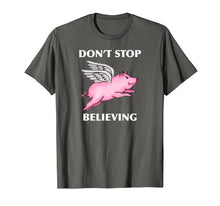 Ladda upp bild till gallerivisning, Funny shirts V-neck Tank top Hoodie sweatshirt usa uk au ca gifts for Don't Stop Believing Flying Pig With Wings Standard T Shirt 2516727
