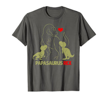 Ladda upp bild till gallerivisning, Funny shirts V-neck Tank top Hoodie sweatshirt usa uk au ca gifts for Papasaurus Tshirt Trex Papa I happy have two kid shirt gift 760685
